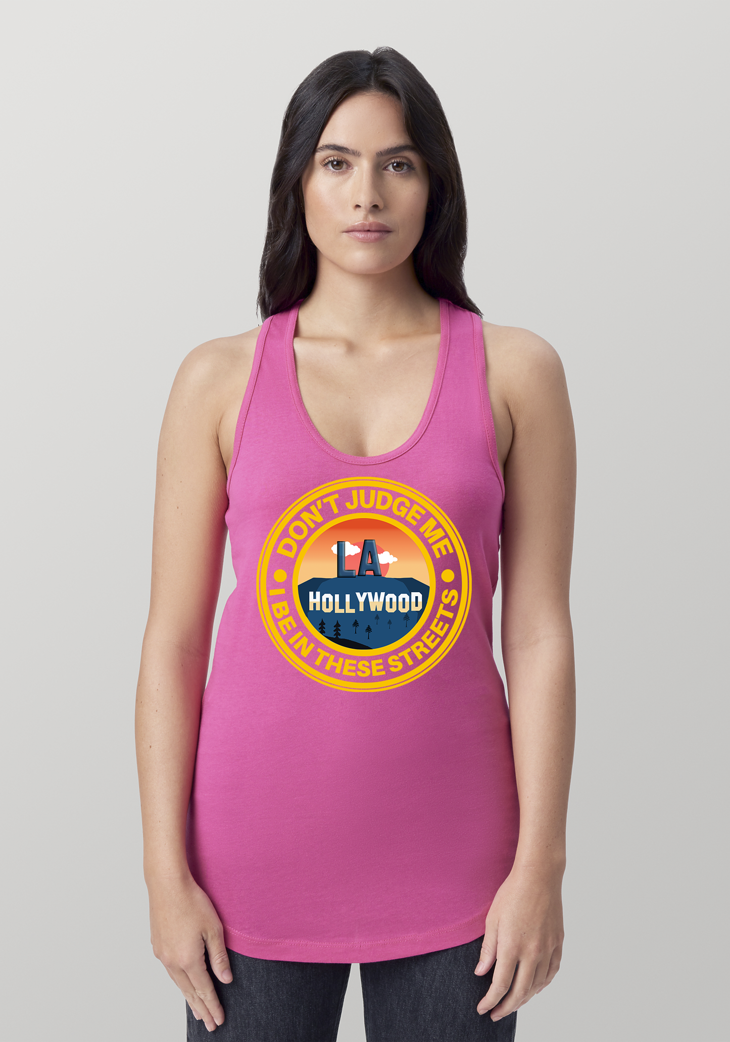 Hot PInk Women's Racerback Tank - Hollywood