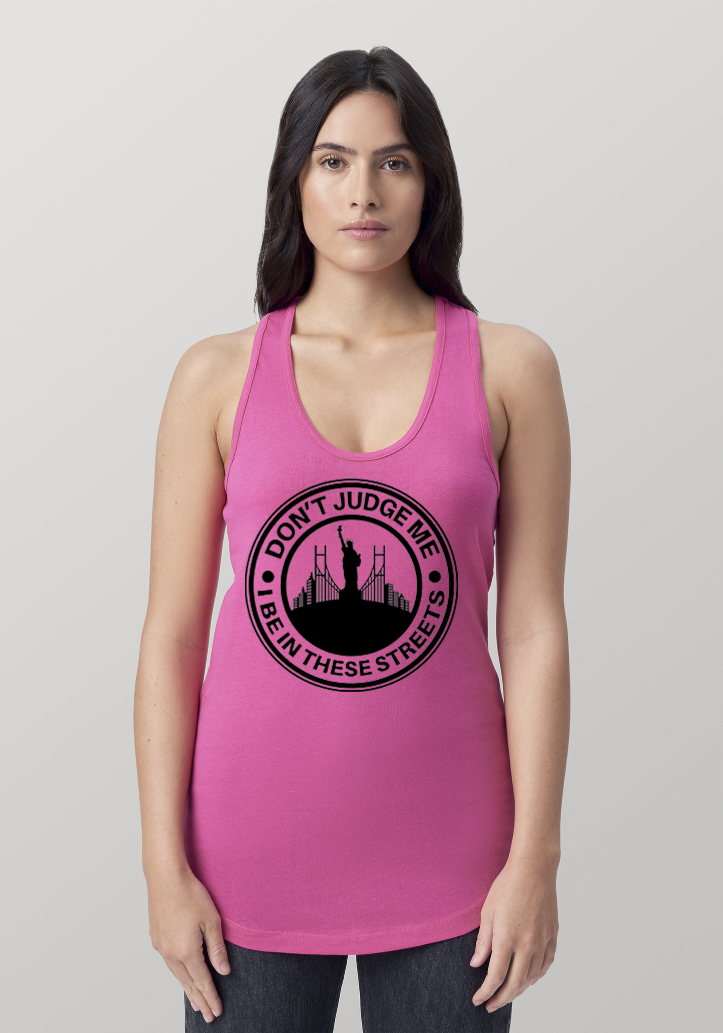 Hot PInk Women's Racerback Tank - The City