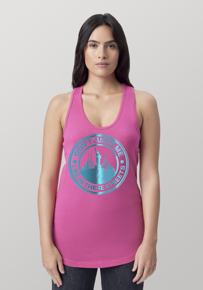 Hot PInk Women's Racerback Tank - The City