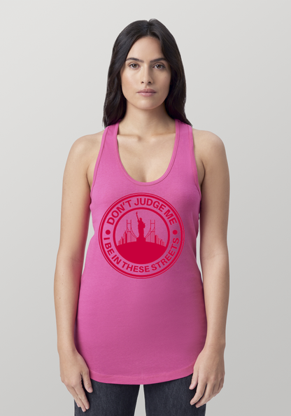 Hot PInk Women's Racerback Tank - The City