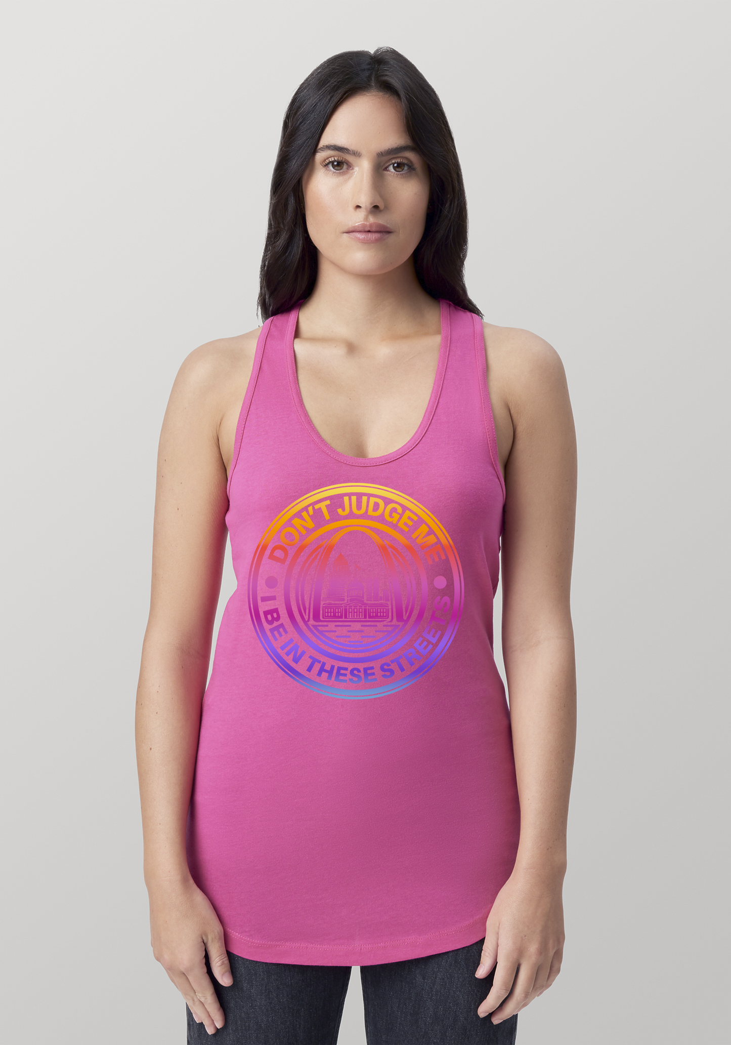 Hot PInk Women's Racerback Tank - The Lou