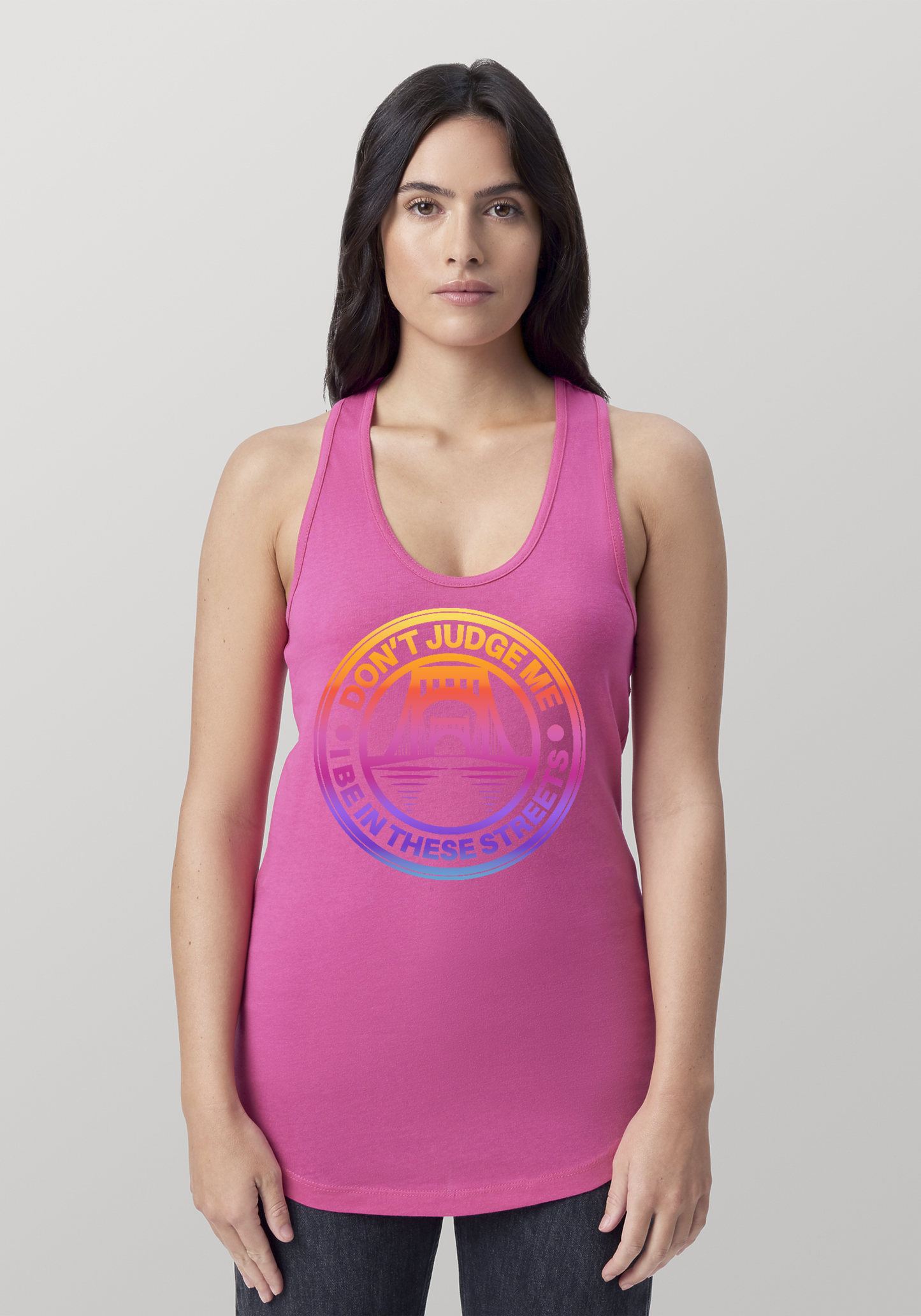 Hot PInk Women's Racerback Tank - The Capital