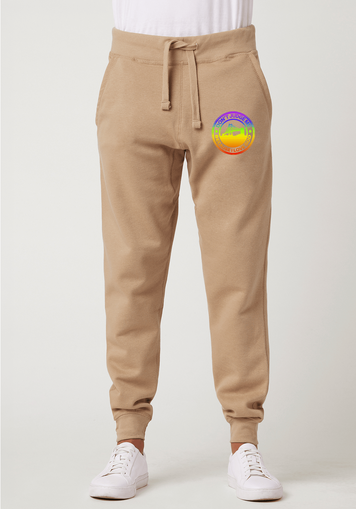 DJMC-UPLOADER:Rainbow:Joggers-Khaki-GOD-BayBridge-Rainbow.png