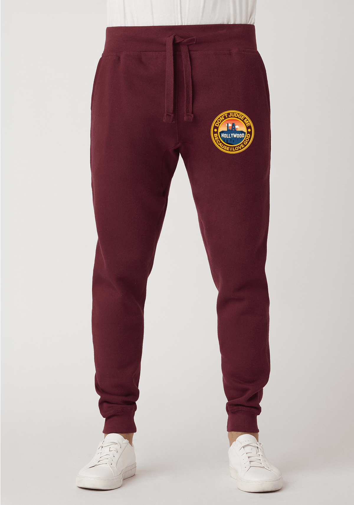 DJMC-UPLOADER:Yellow:Joggers-Maroon-GOD-LA-Yellow.png