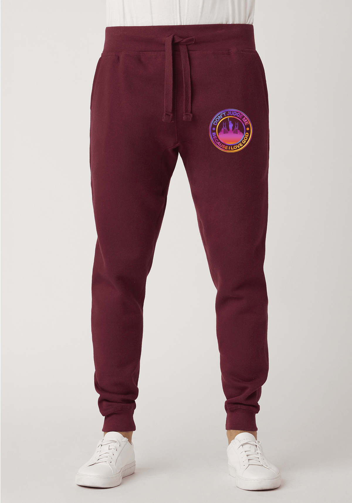 DJMC-UPLOADER:Neon Gradient:Joggers-Maroon-GOD-NYC-Neon.png