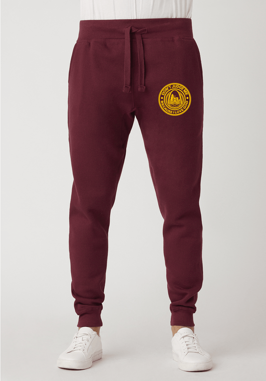 DJMC-UPLOADER:Yellow:Joggers-Maroon-GOD-STL-Yellow.png