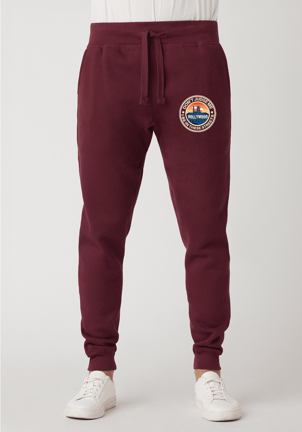 DJMC-UPLOADER:Cream:Joggers-Maroon-STREETS-LA-Cream.png