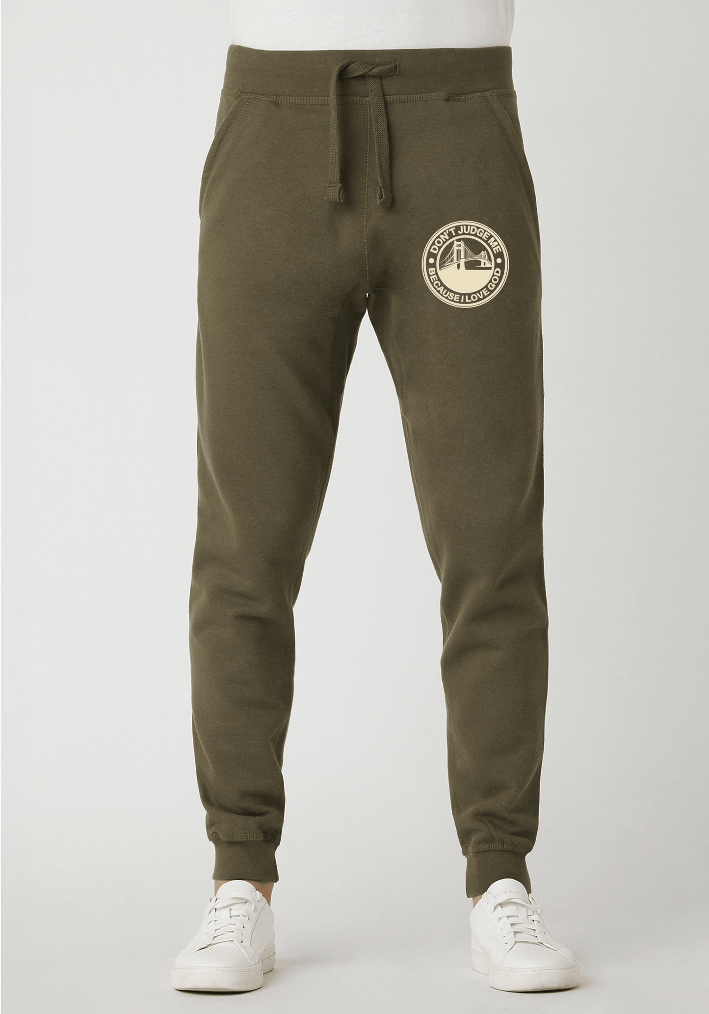 DJMC-UPLOADER:Cream:Joggers-Military-Green-GOD-GoldenGate-Cream.png