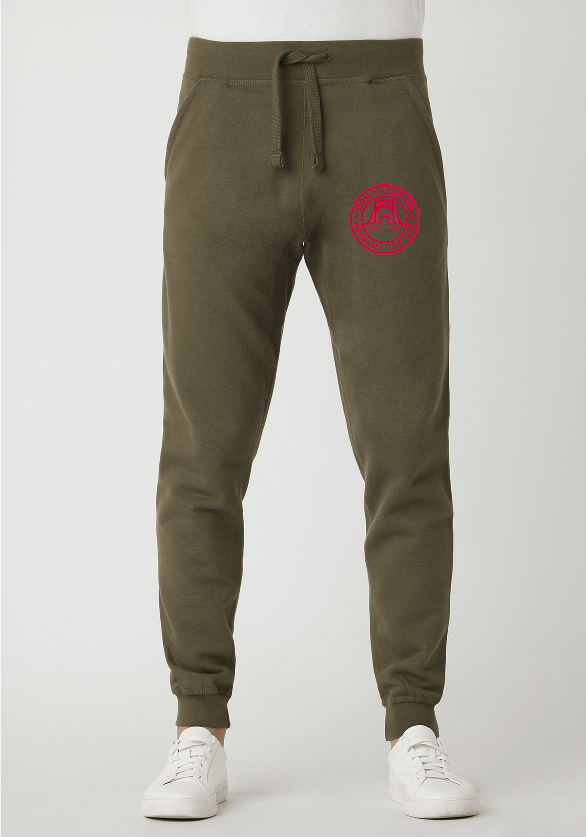 DJMC-UPLOADER:Red:Joggers-Military-Green-GOD-Sacramento-Red.png
