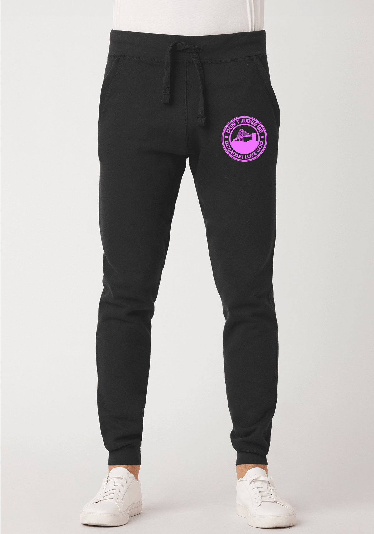 DJMC-UPLOADER:Pink:Joggers-black-GOD-BayBridge-Pink.png
