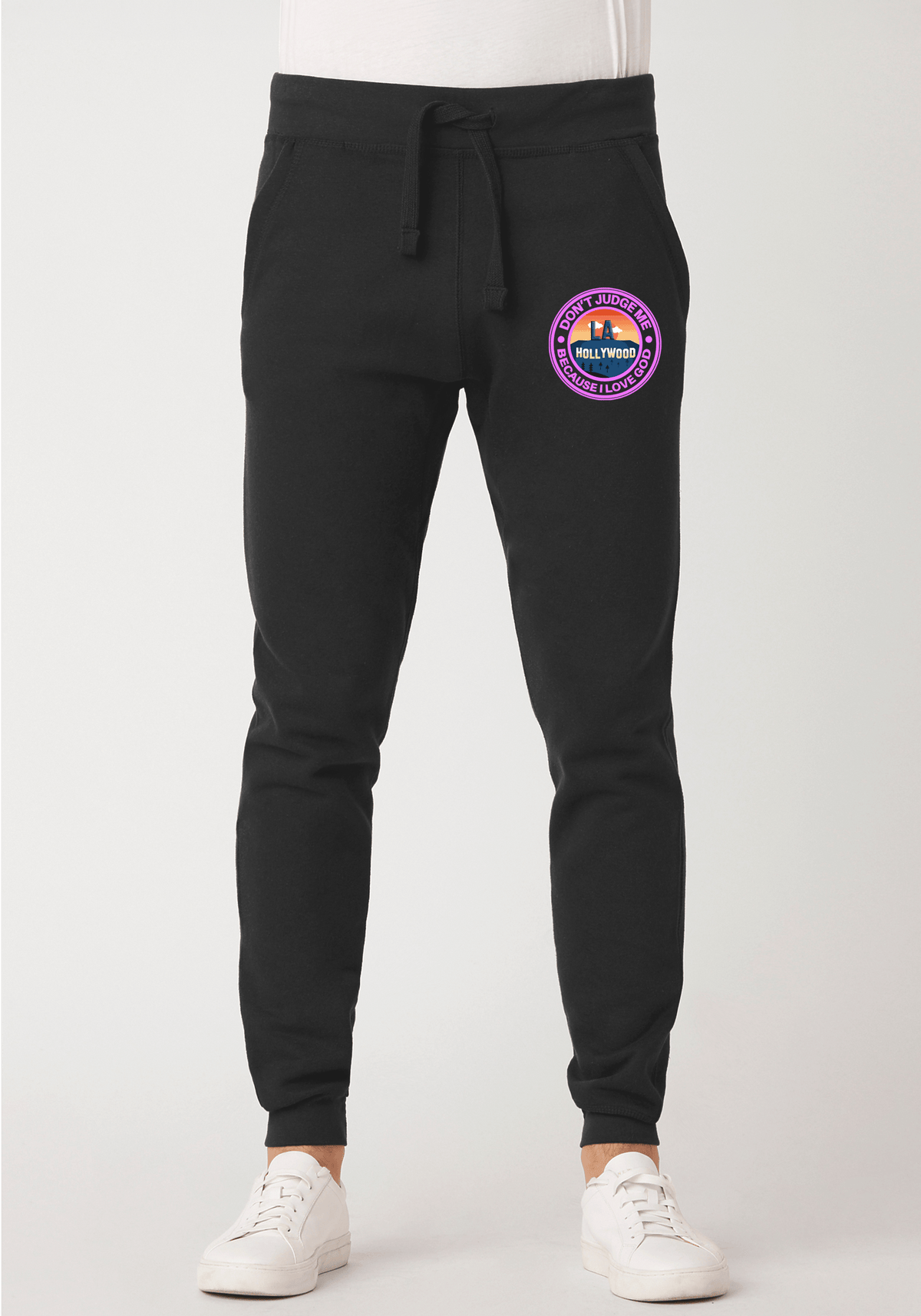 DJMC-UPLOADER:Pink:Joggers-black-GOD-LA-Pink.png