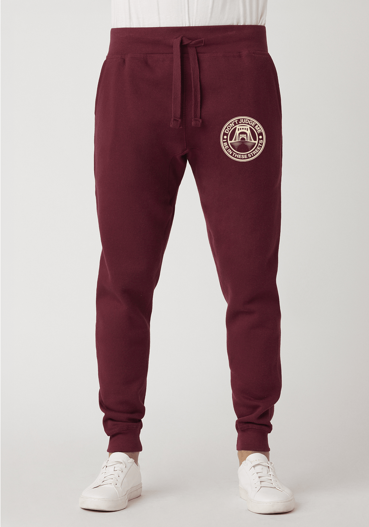 DJMC-UPLOADER:Cream:Joggers-maroon-STREETS-Sacramento-Cream.png