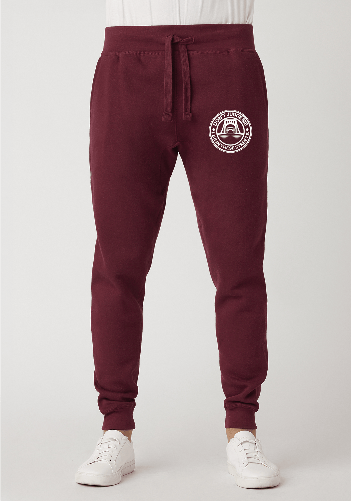 DJMC-UPLOADER:White:Joggers-maroon-STREETS-Sacramento-White.png
