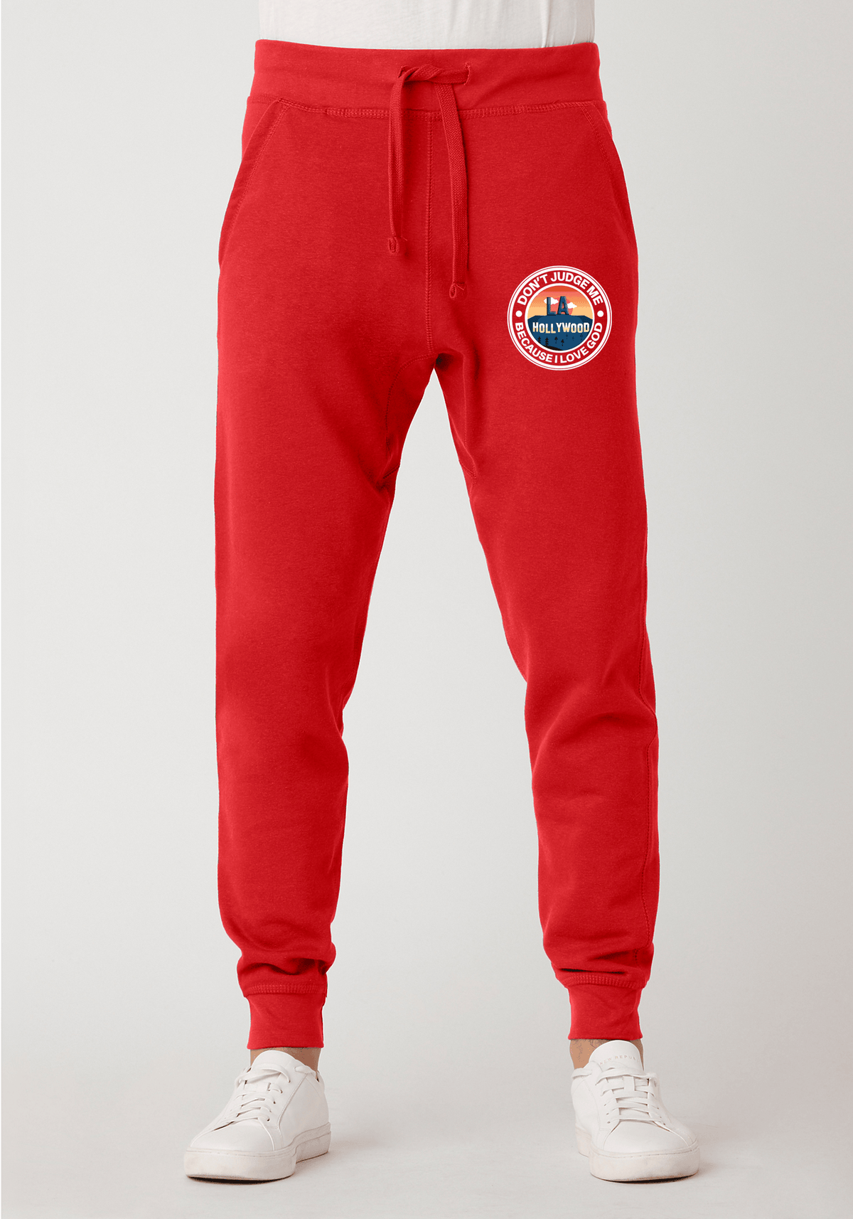 DJMC-UPLOADER:White:Joggers-red-GOD-LA-White.png