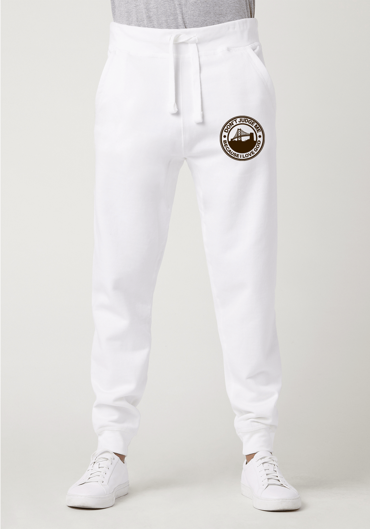 DJMC-UPLOADER:Brown:Joggers-white-GOD-BayBridge-Brown.png