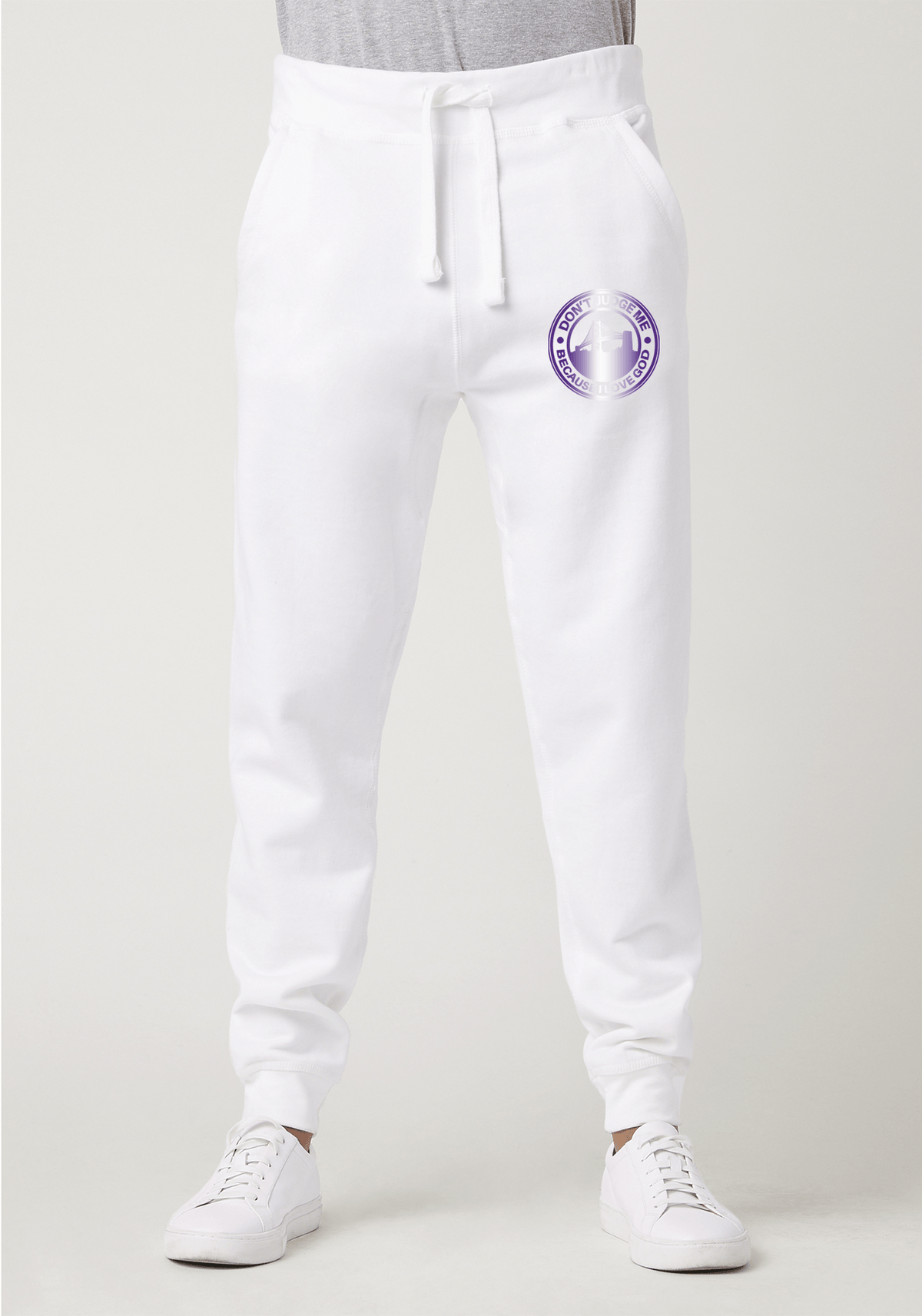 DJMC-UPLOADER:Purple-Gradient:Joggers-white-GOD-BayBridge-PurpleGradient.png