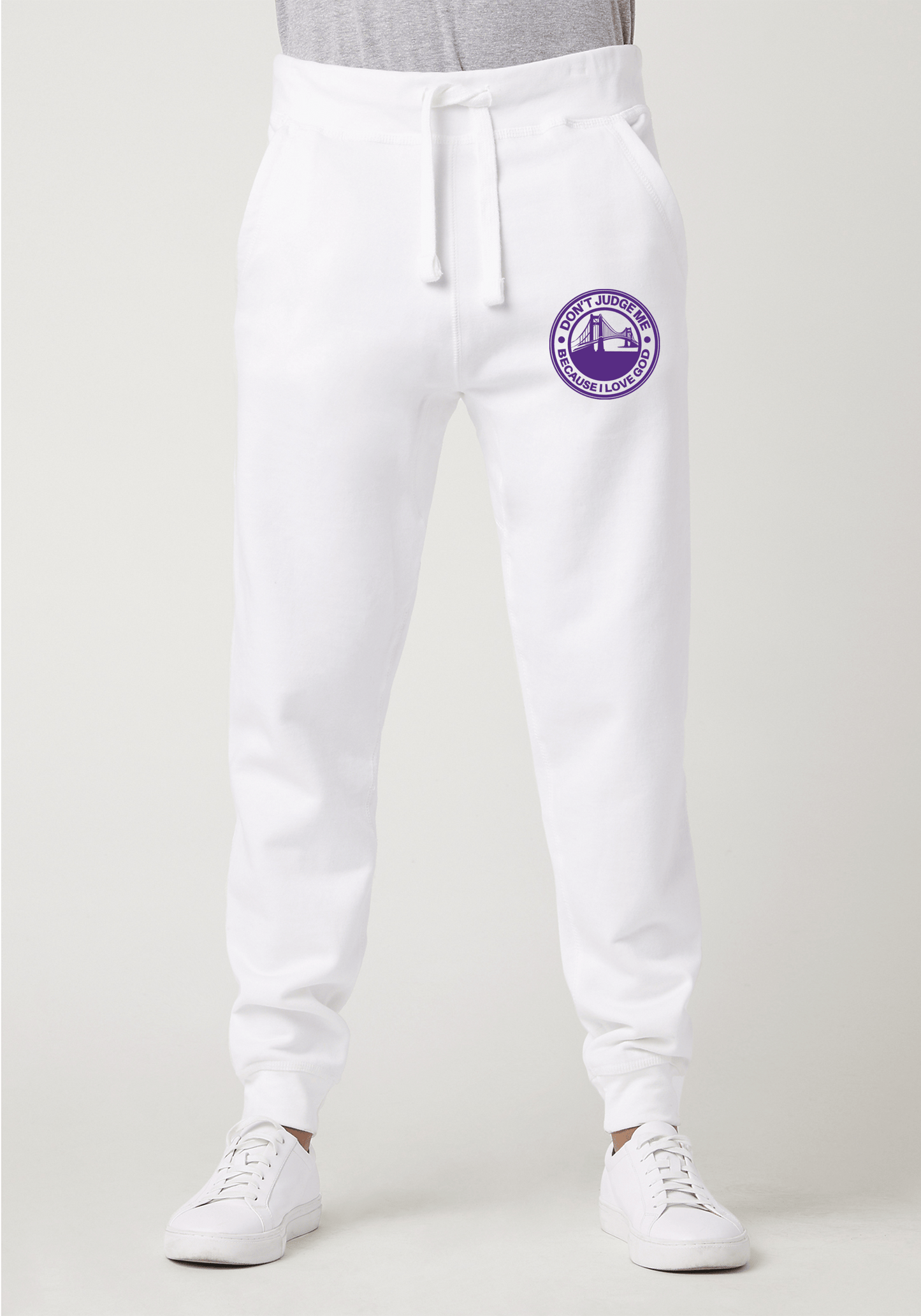 DJMC-UPLOADER:Dark-Purple:Joggers-white-GOD-GoldenGate-D-Purple.png
