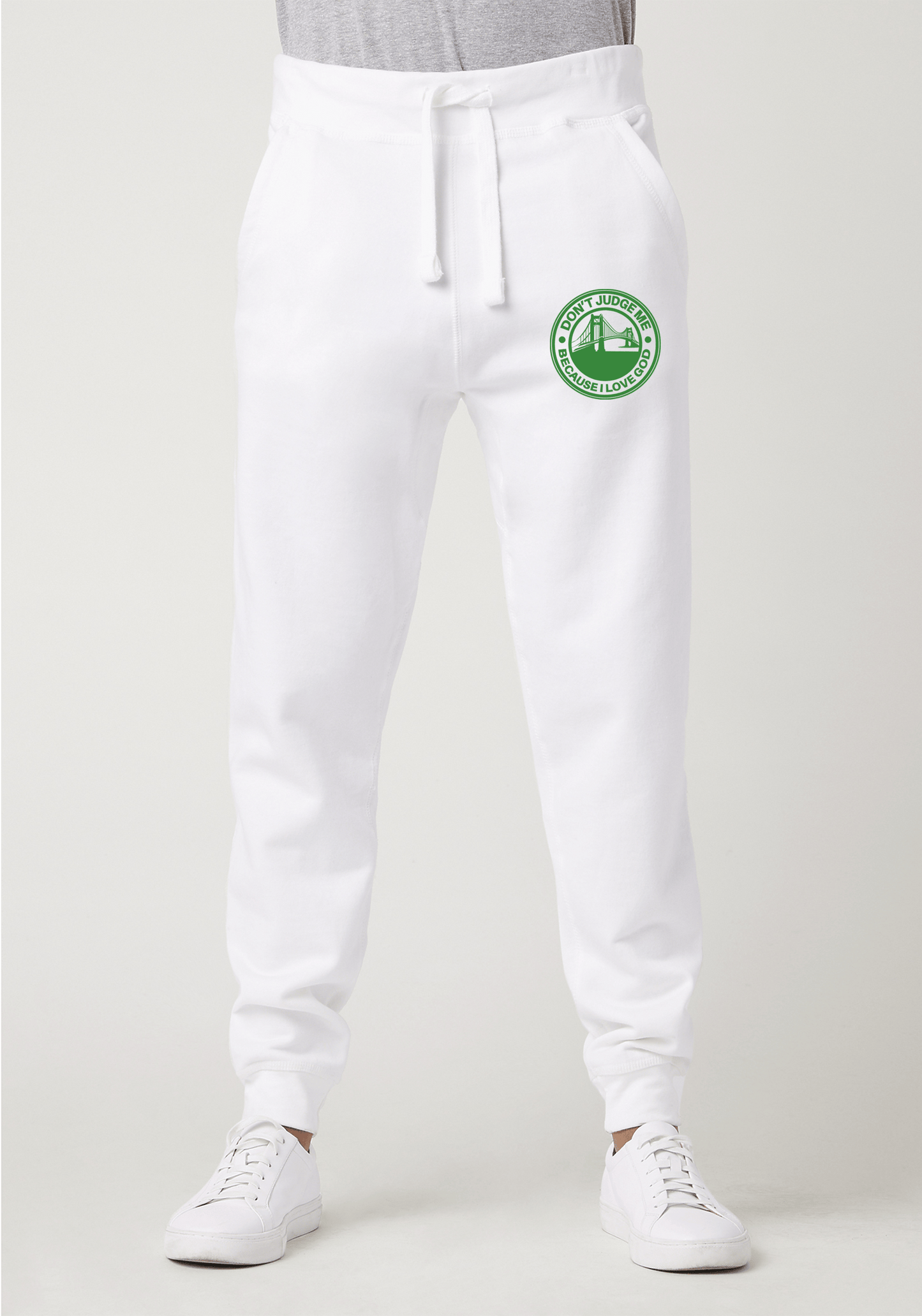 DJMC-UPLOADER:Green:Joggers-white-GOD-GoldenGate-Greeny.png