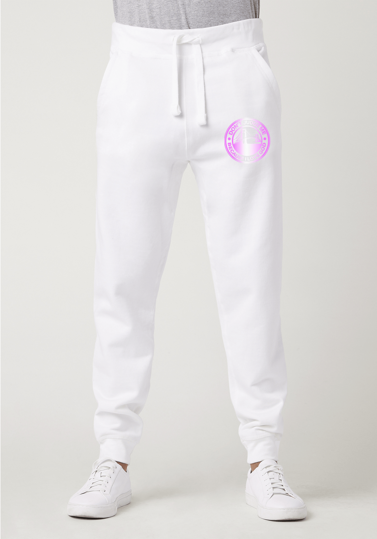 DJMC-UPLOADER:Pink-Gradient:Joggers-white-GOD-GoldenGate-PinkGradient.png