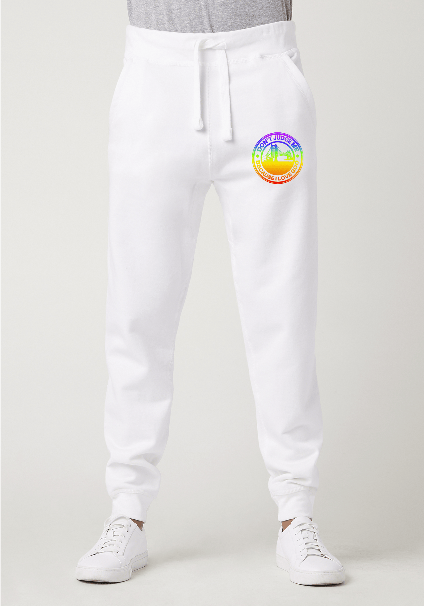 DJMC-UPLOADER:Rainbow:Joggers-white-GOD-GoldenGate-Rainbow.png