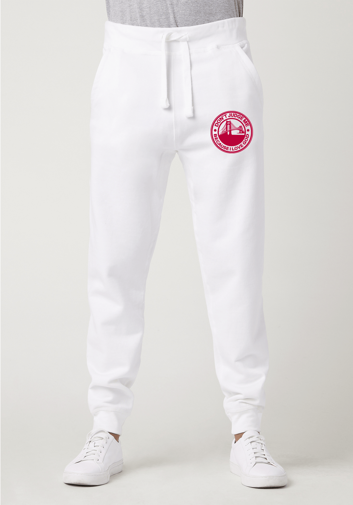 DJMC-UPLOADER:Red:Joggers-white-GOD-GoldenGate-Red.png