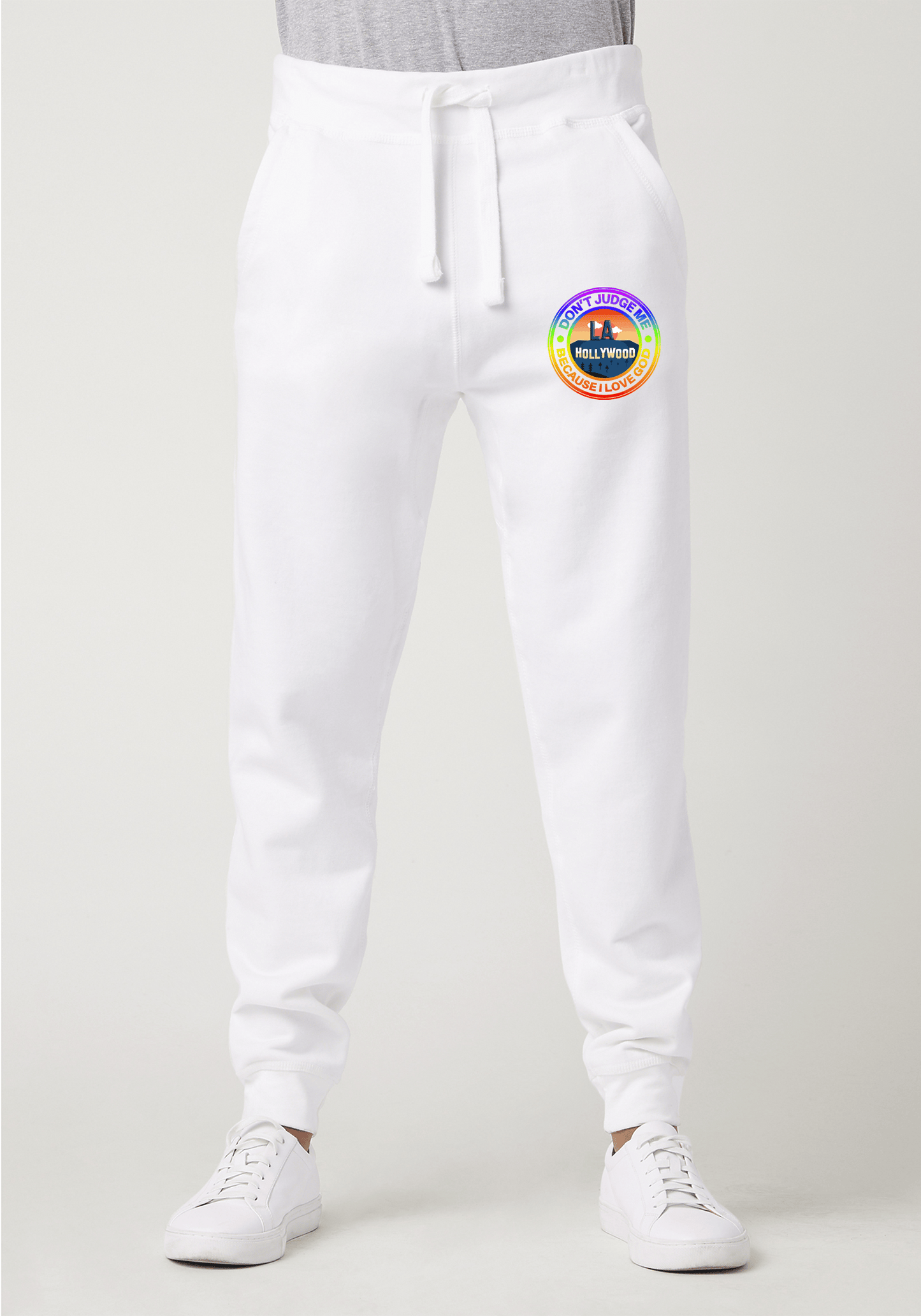 DJMC-UPLOADER:Rainbow:Joggers-white-GOD-LA-Rainbow.png