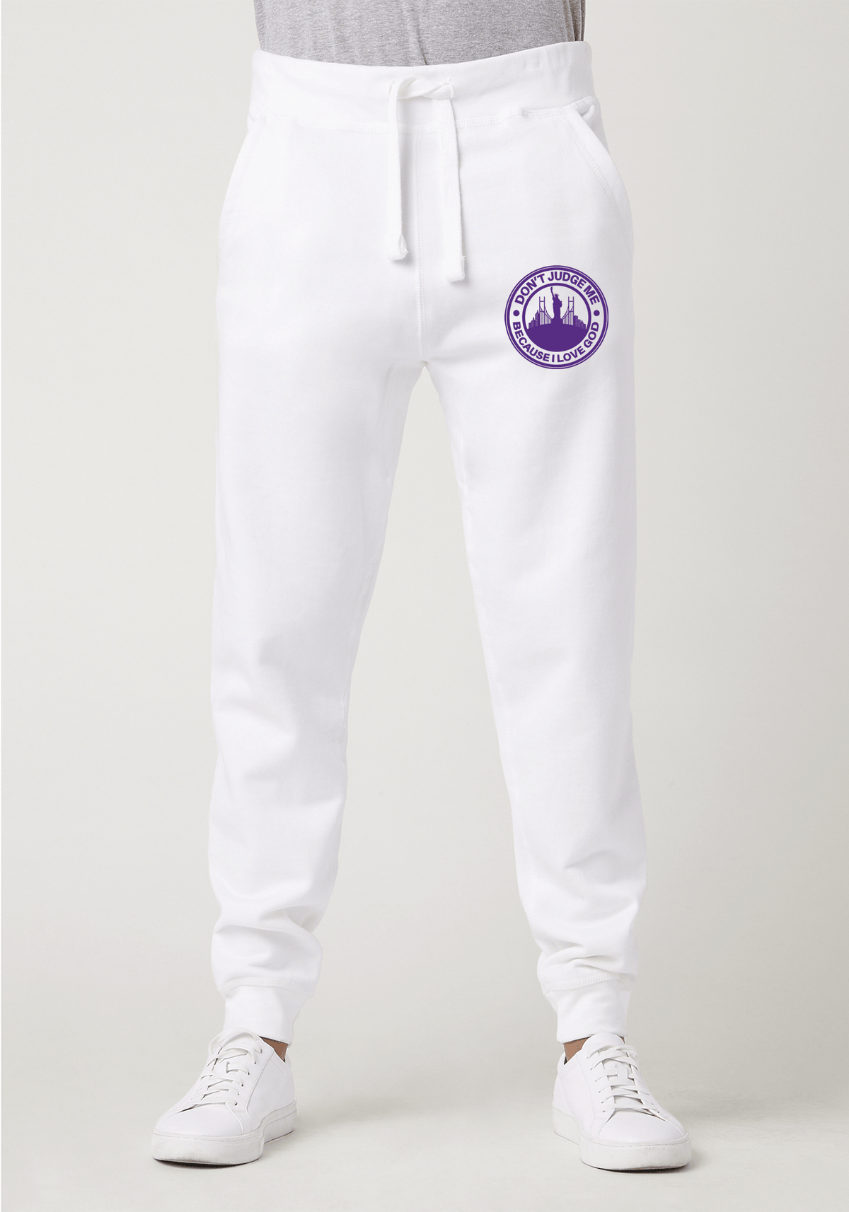 DJMC-UPLOADER:Dark-Purple:Joggers-white-GOD-NYC-D-Purple.png