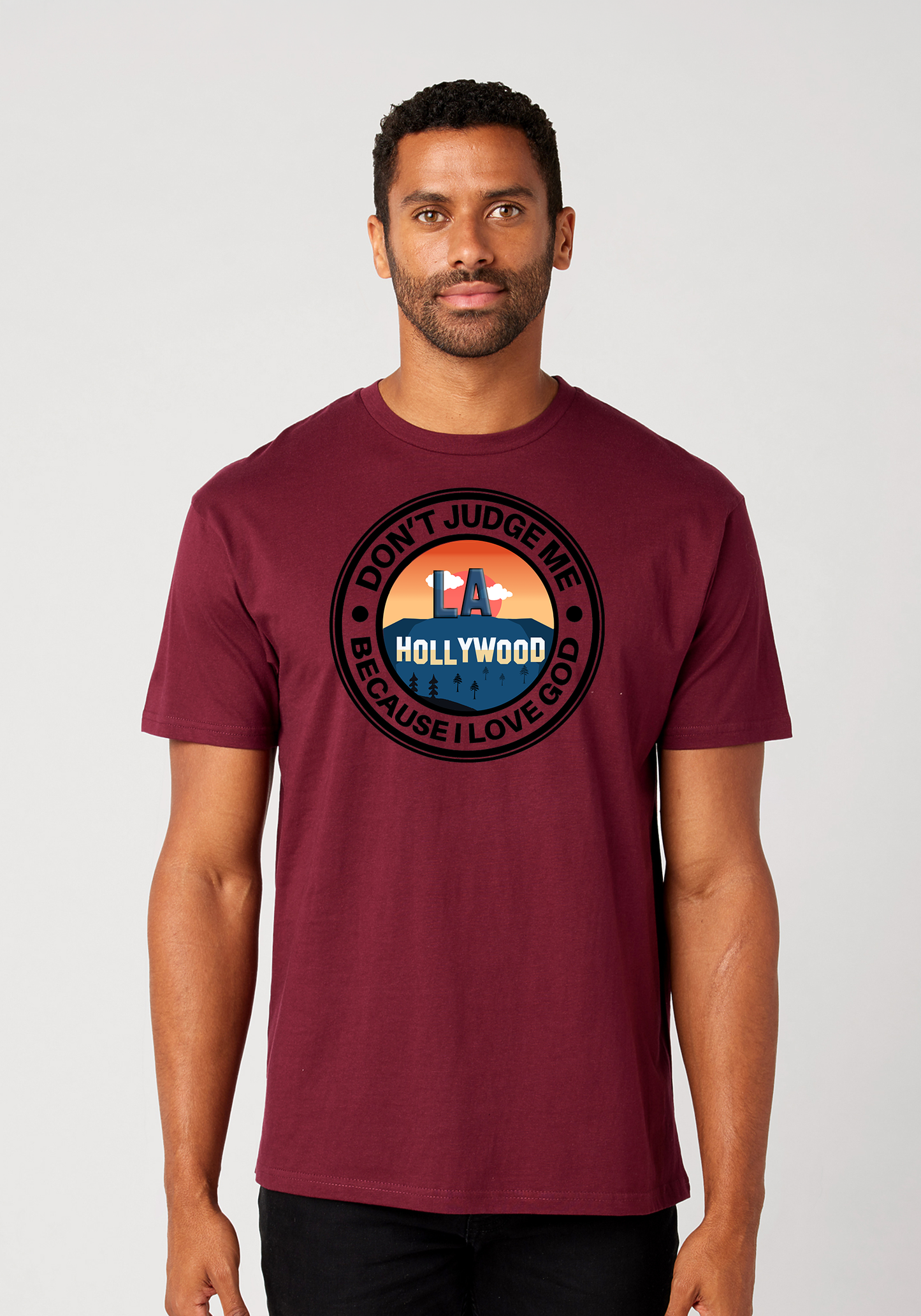 Maroon Unisex Faith T-Shirt - Hollywood