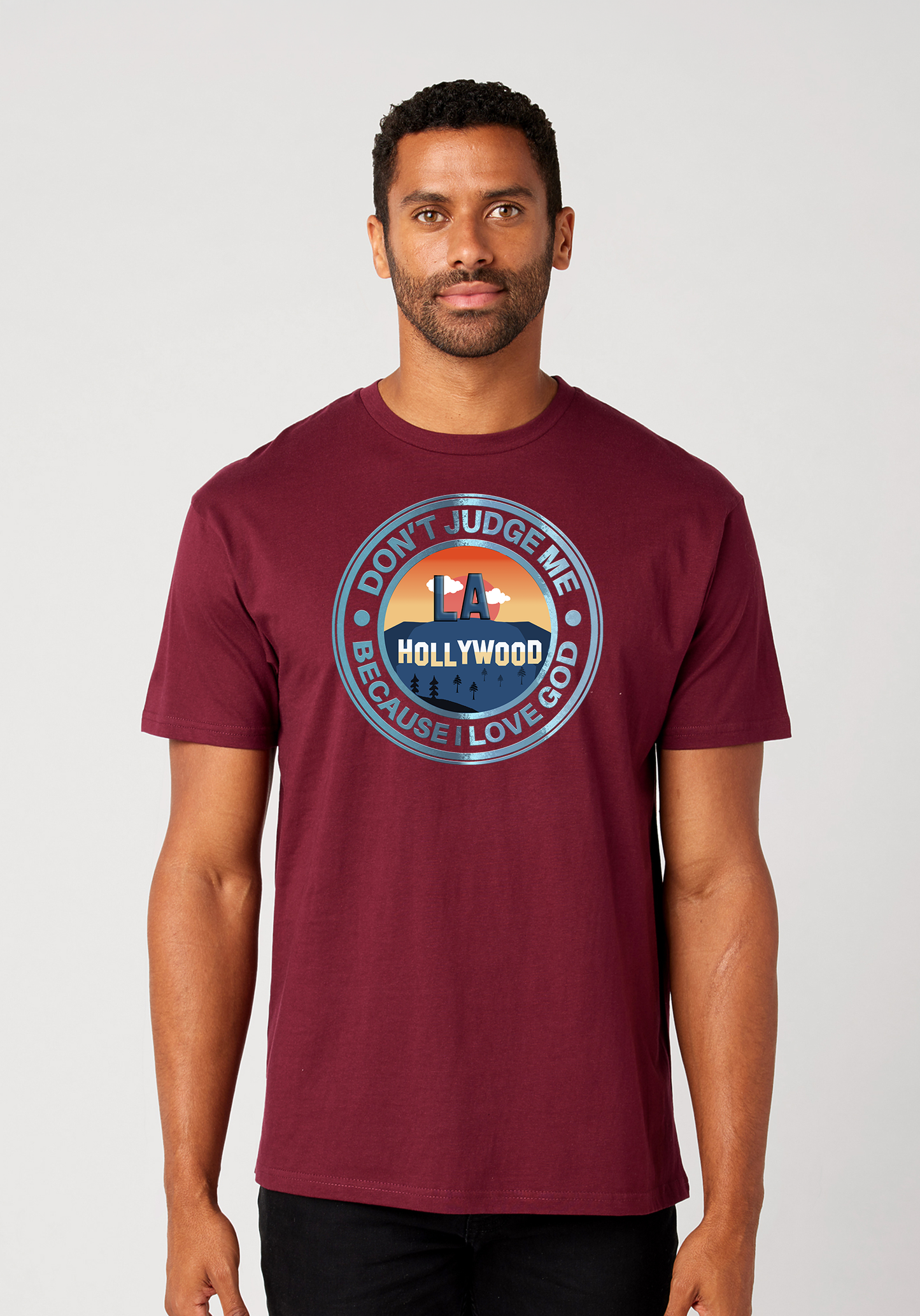 Maroon Unisex Faith T-Shirt - Hollywood