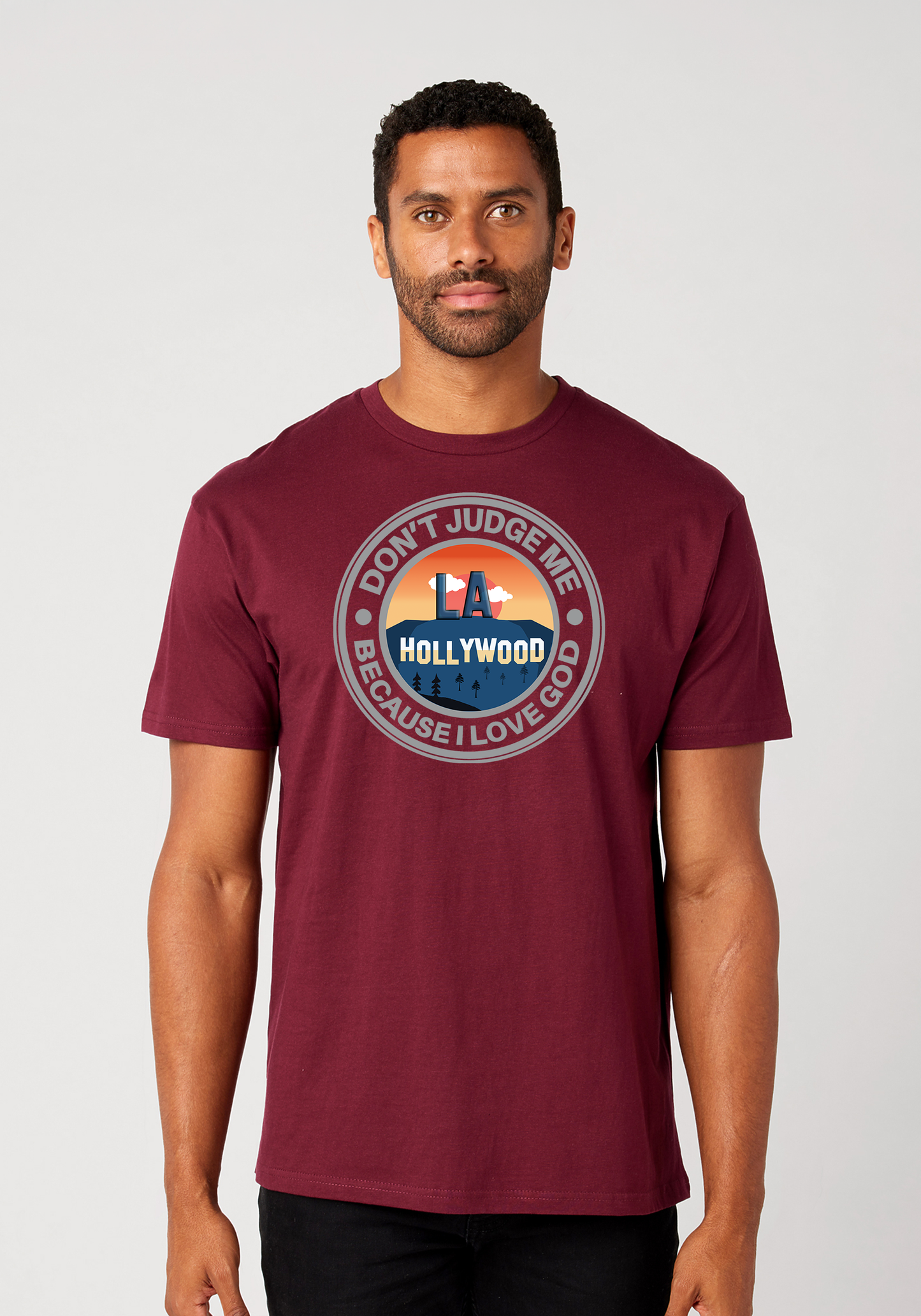 Maroon Unisex Faith T-Shirt - Hollywood