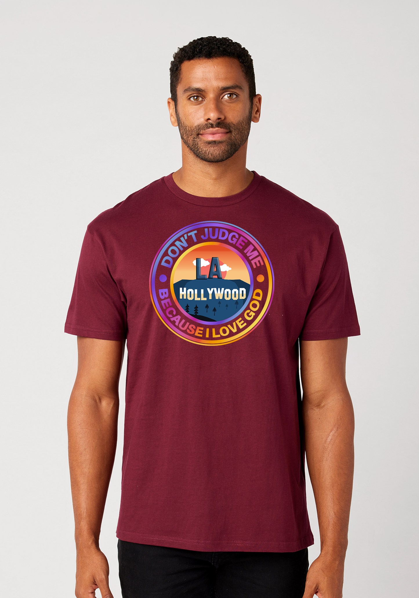 Maroon Unisex Faith T-Shirt - Hollywood