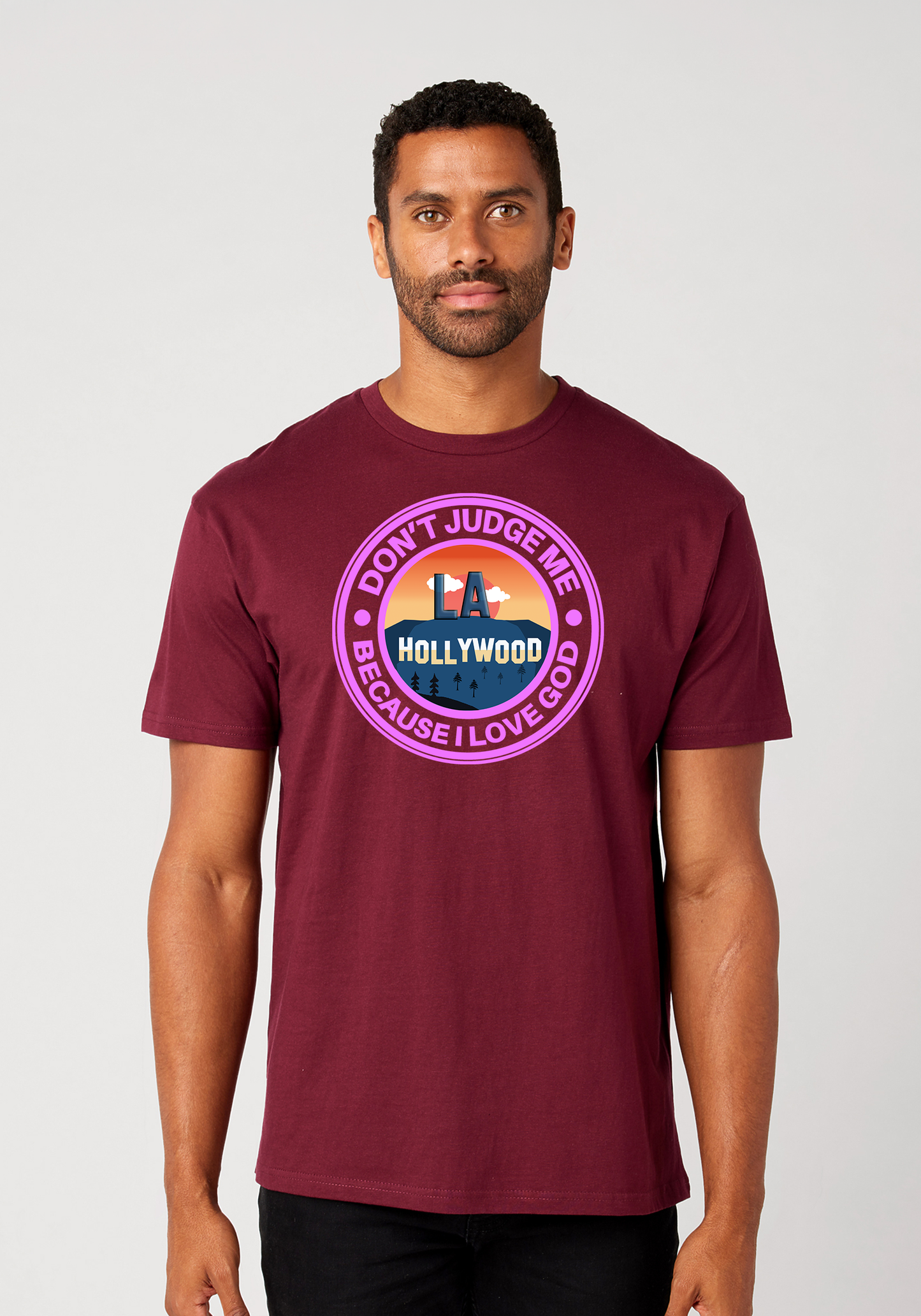 Maroon Unisex Faith T-Shirt - Hollywood