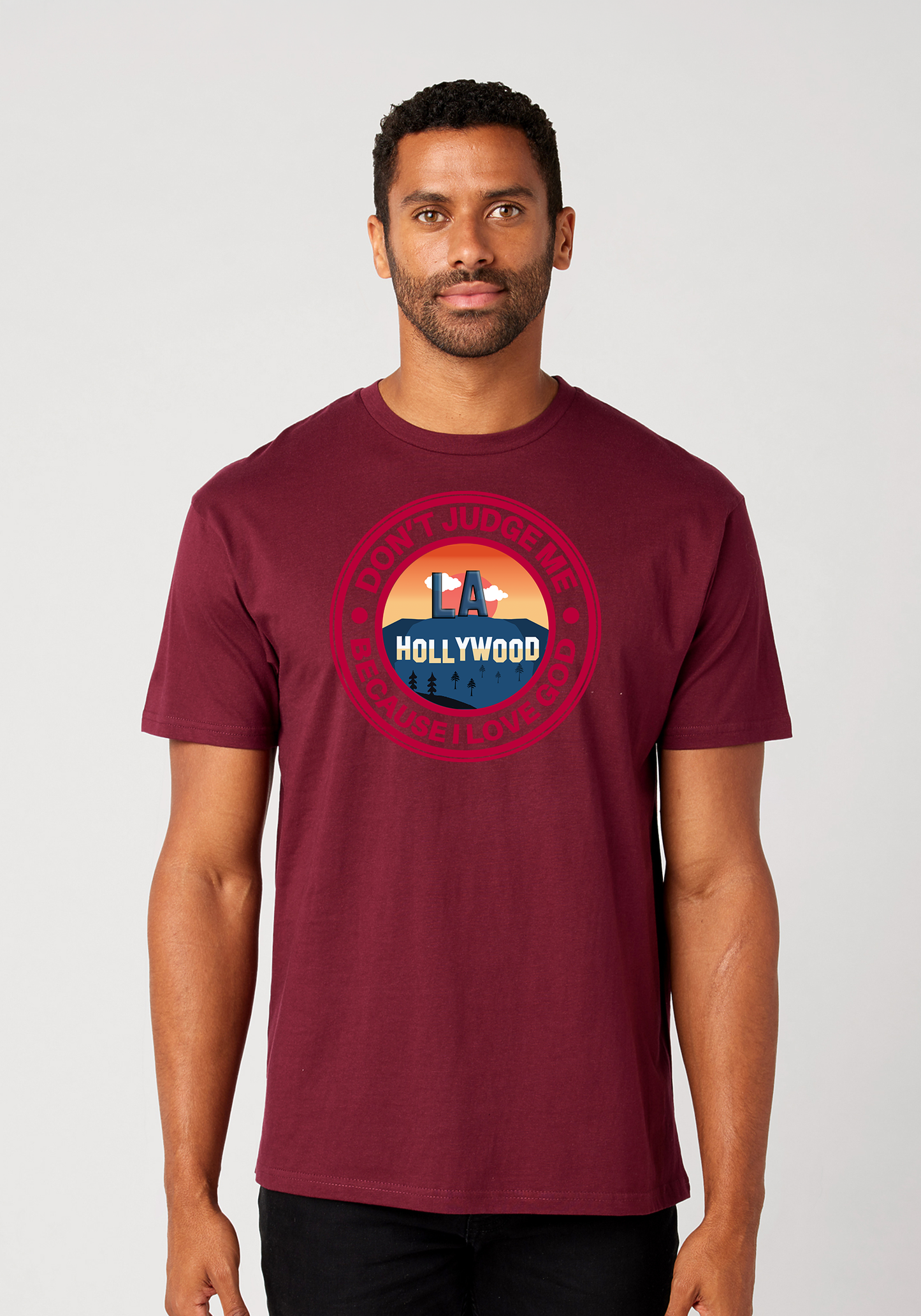 Maroon Unisex Faith T-Shirt - Hollywood