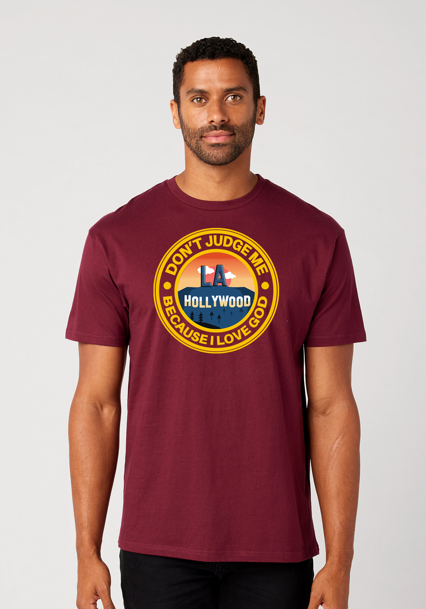 Maroon Unisex Faith T-Shirt - Hollywood