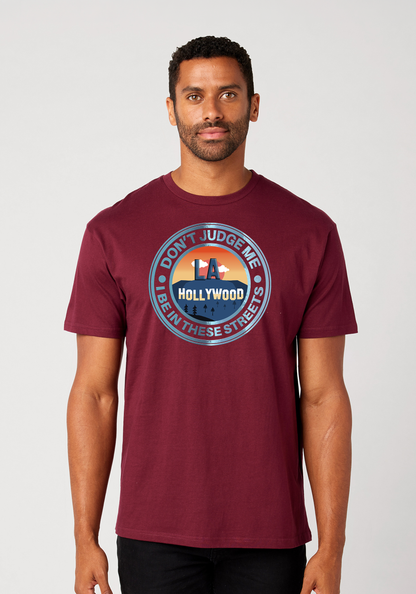 Maroon Unisex T-Shirt - Hollywood