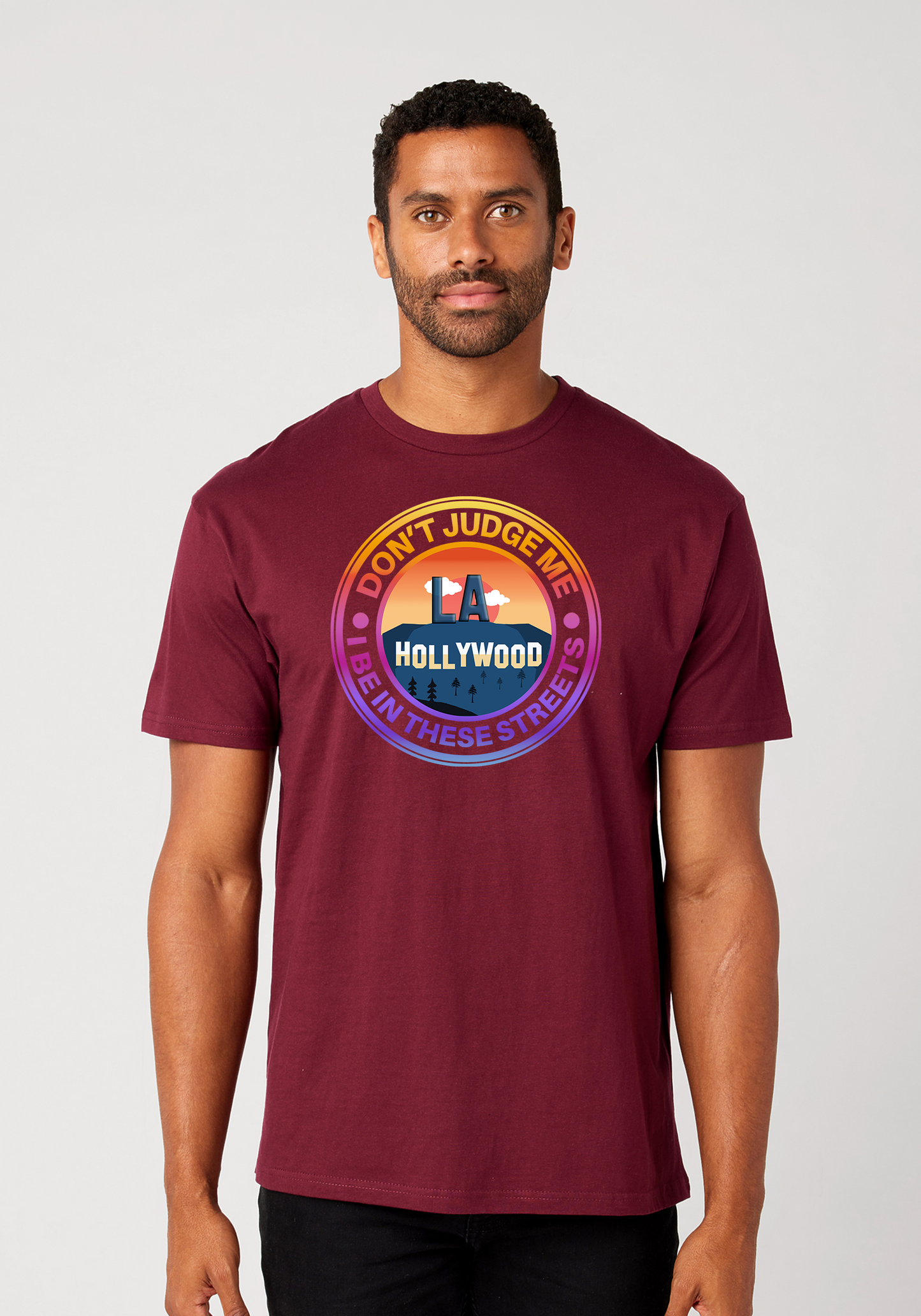 Maroon Unisex T-Shirt - Hollywood