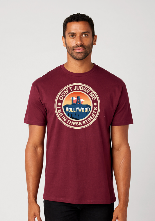 Maroon Unisex T-Shirt - Hollywood