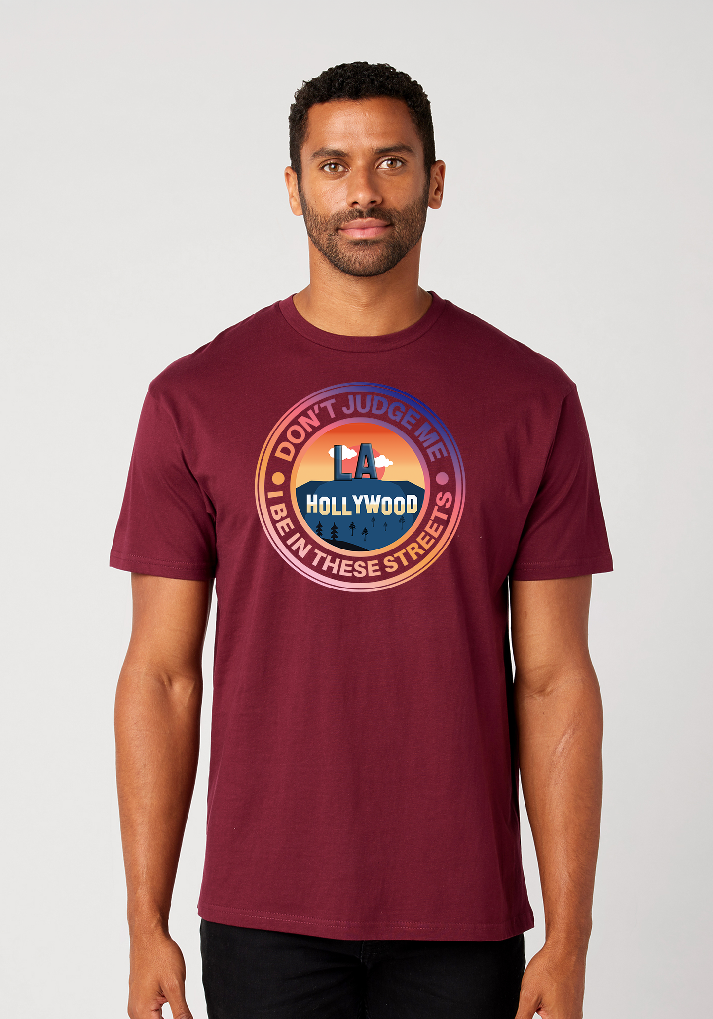Maroon Unisex T-Shirt - Hollywood