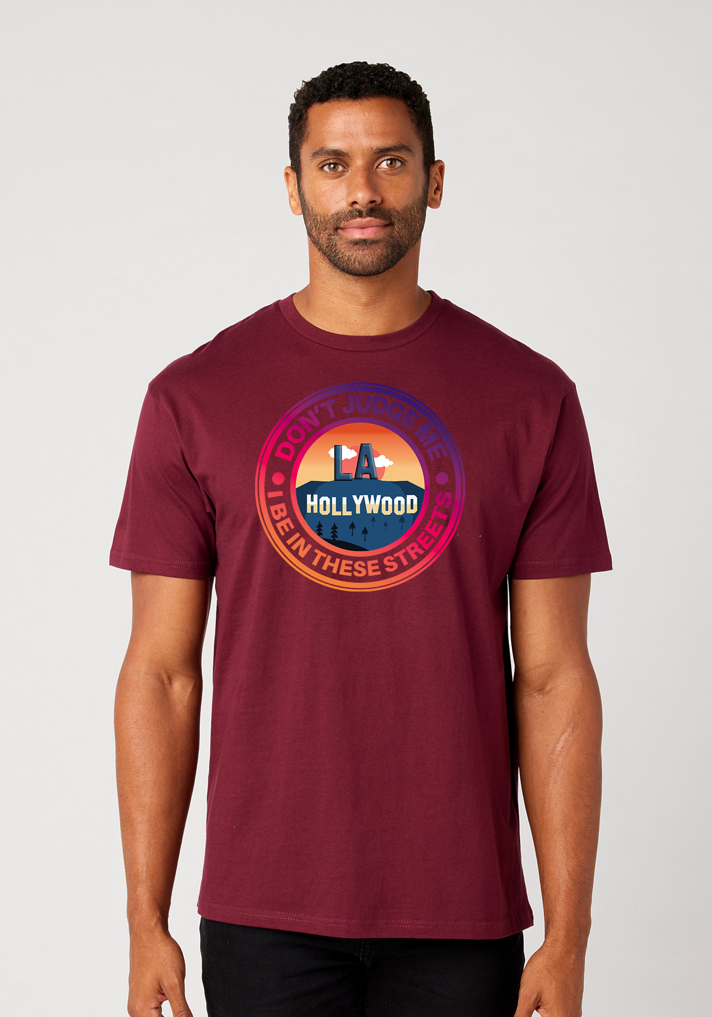 Maroon Unisex T-Shirt - Hollywood