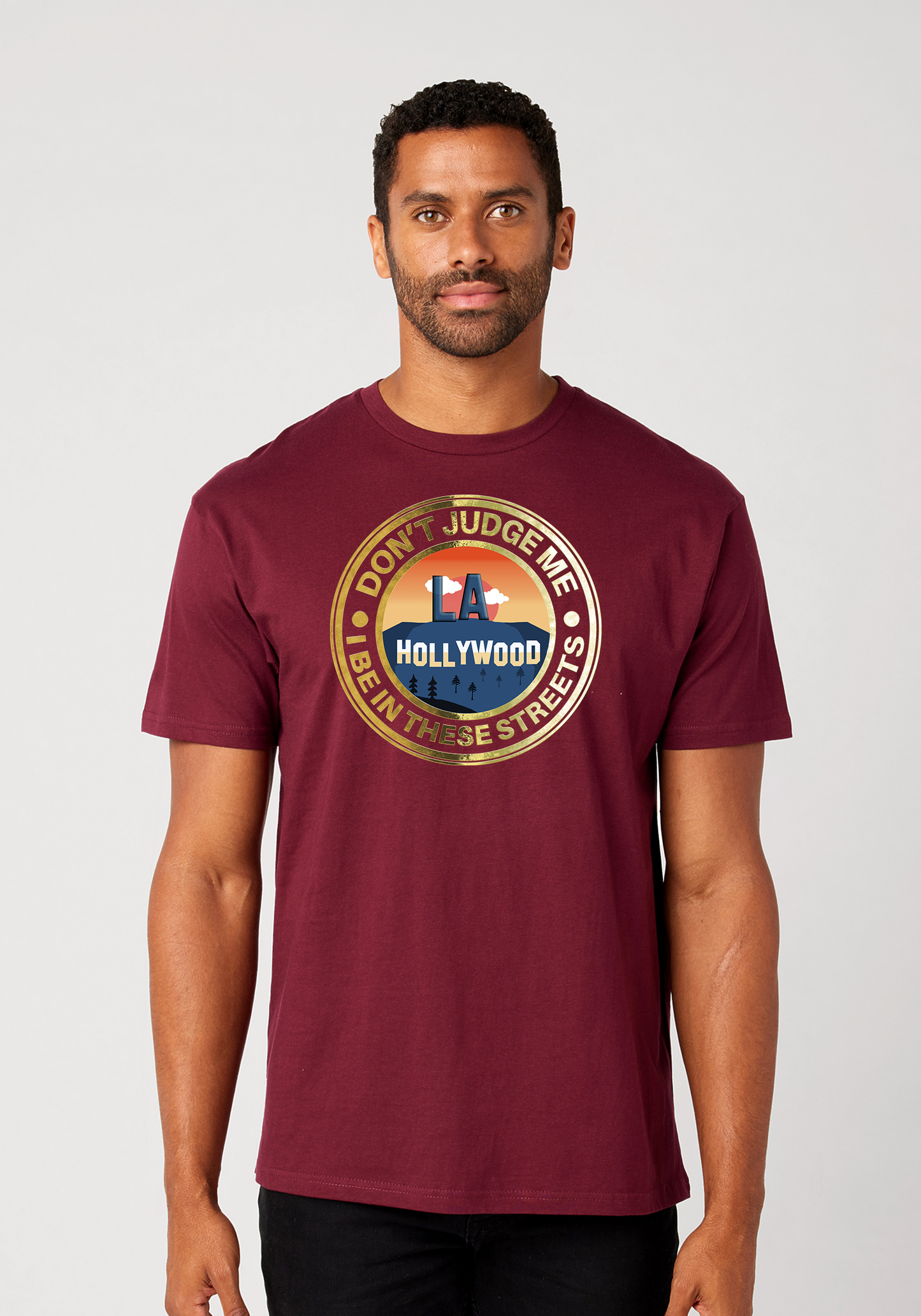 Maroon Unisex T-Shirt - Hollywood