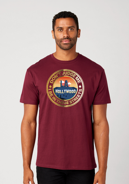Maroon Unisex T-Shirt - Hollywood