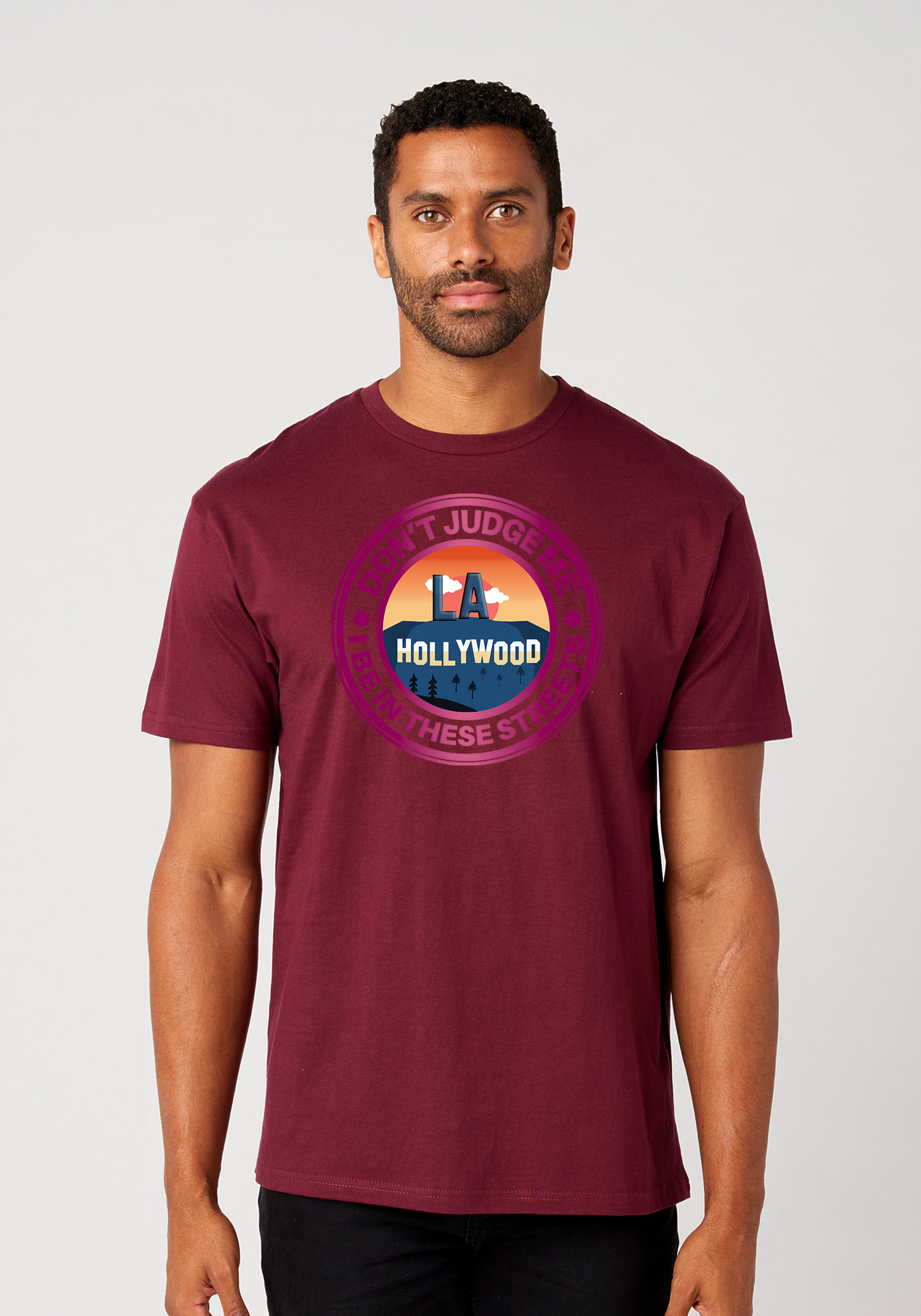 Maroon Unisex T-Shirt - Hollywood
