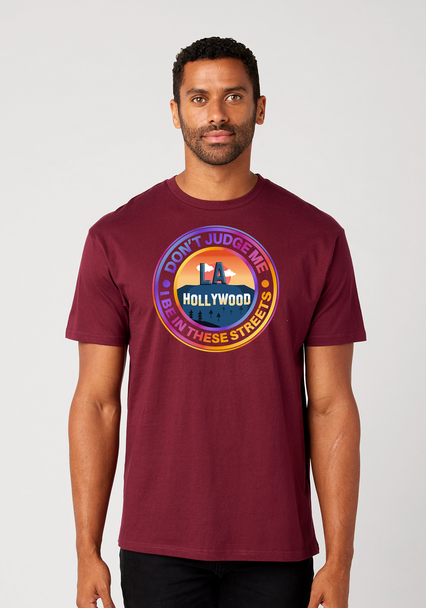 Maroon Unisex T-Shirt - Hollywood