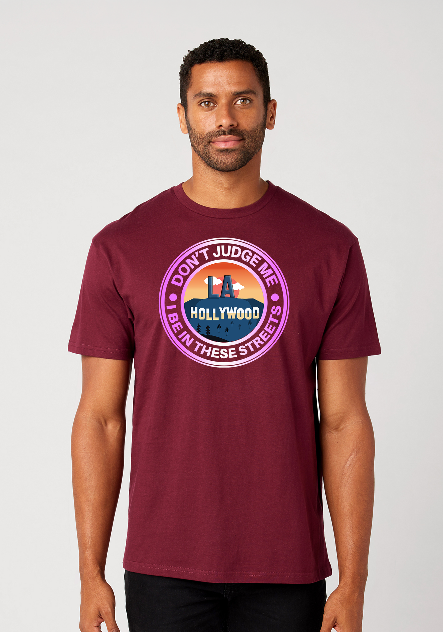 Maroon Unisex T-Shirt - Hollywood
