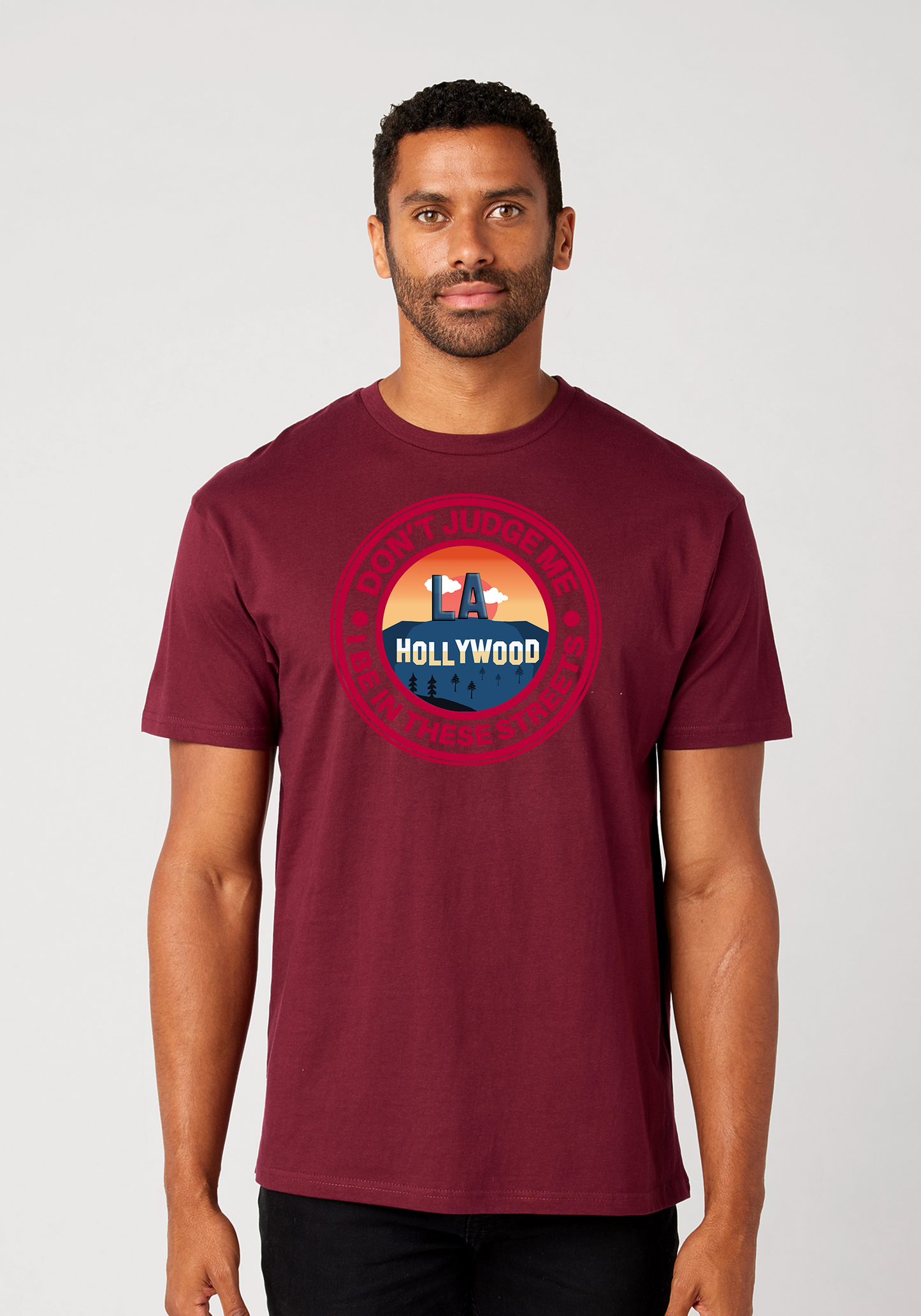 Maroon Unisex T-Shirt - Hollywood