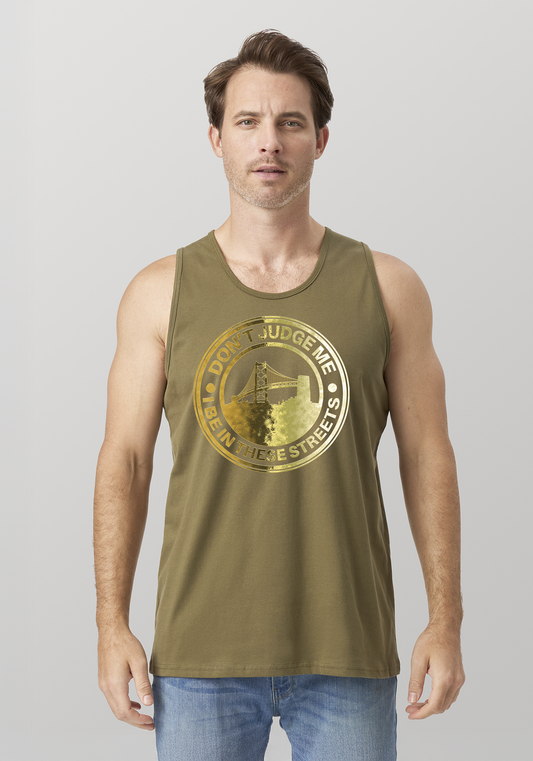 Military Green Men's Tank Top - The Town