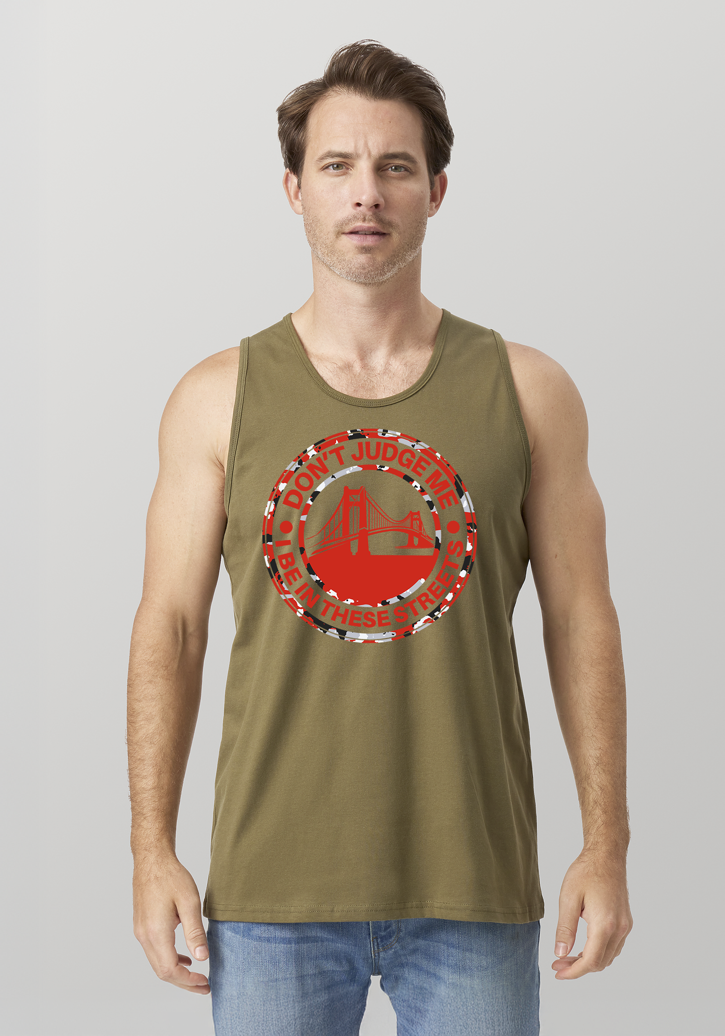 Military Green Men's Tank Top - The Bay
