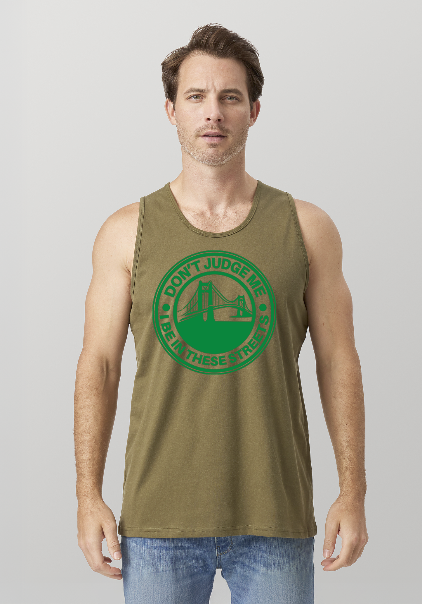 Military Green Men's Tank Top - The Bay