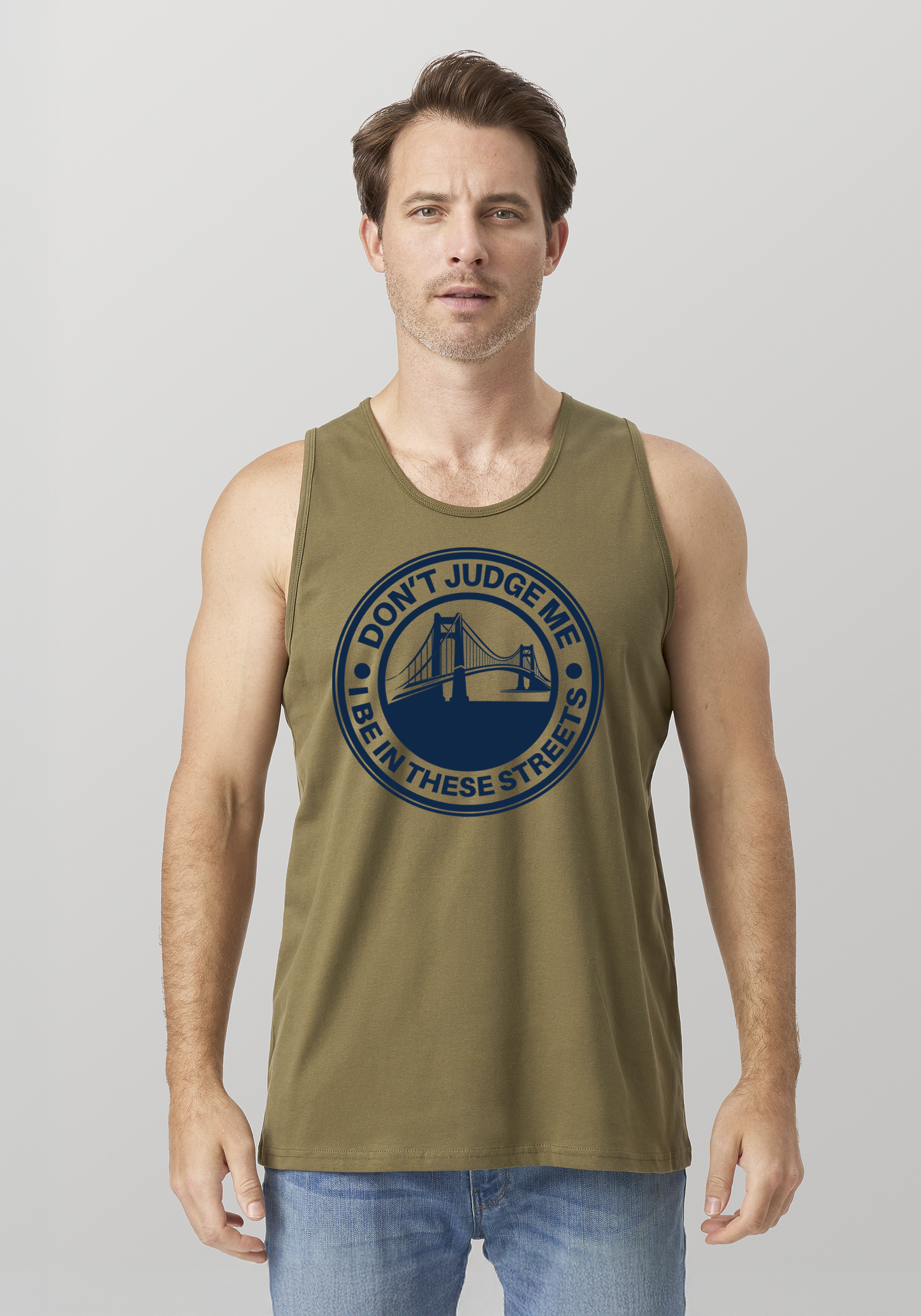 Military Green Men's Tank Top - The Bay