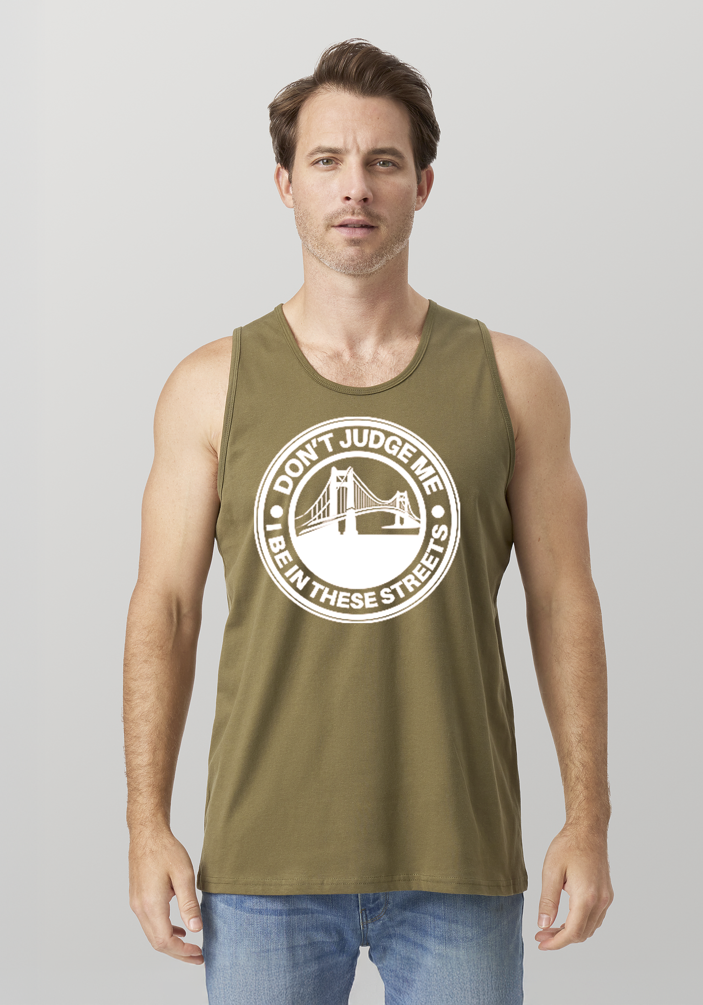 Military Green Men's Tank Top - The Bay